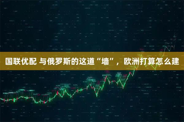 国联优配 与俄罗斯的这道“墙”，欧洲打算怎么建