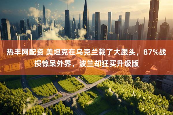 热丰网配资 美坦克在乌克兰栽了大跟头，87%战损惊呆外界，波兰却狂买升级版