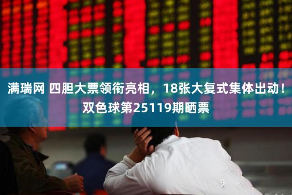 满瑞网 四胆大票领衔亮相，18张大复式集体出动！双色球第25119期晒票
